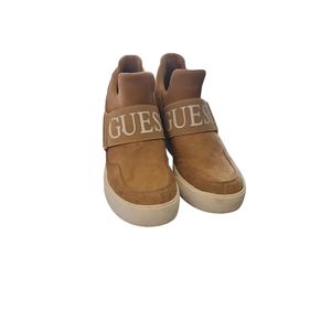GUESS suede wedge sneekers size 5.5